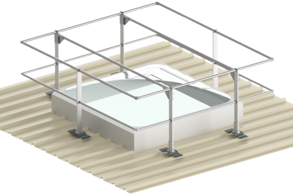 Barandilla de protección de Claraboyas a Chapa